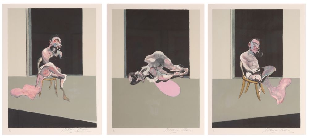 Lithograph Bacon - Triptych August 1972