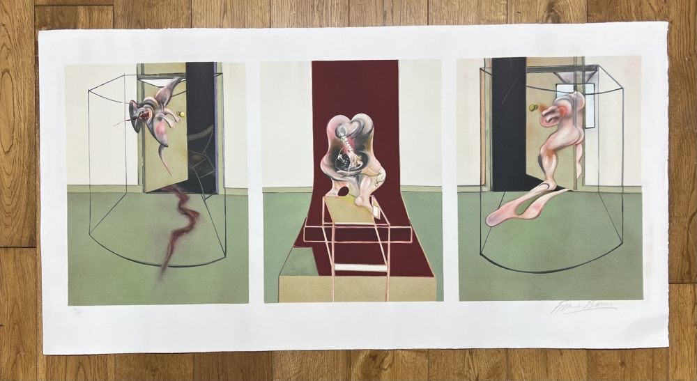 Lithograph Bacon - Triptych Inspired by Oresteia of Aeschylus 