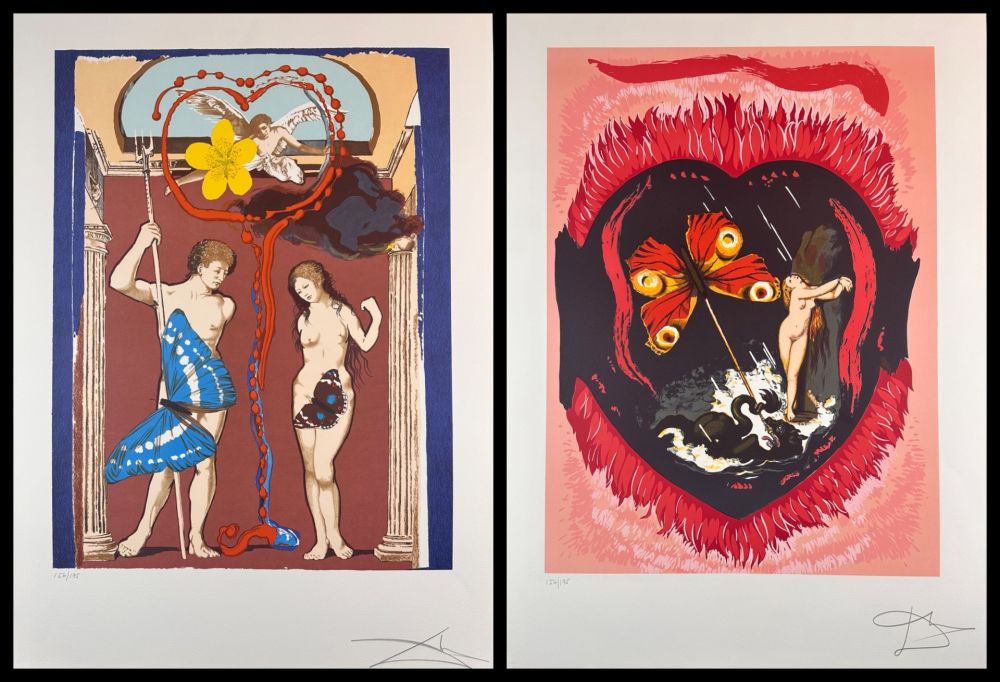 Lithograph Dali - Triumph of Love Suite with Original Portfolio Case