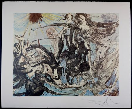 Lithograph Dali - Triumph of The Sea