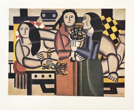 Poster Léger (After) - Trois Femmes Aux Fleurs