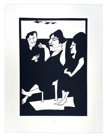 Woodcut Müller - TROIS GRÂCES
