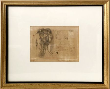 Engraving Picasso - Trois nus debout