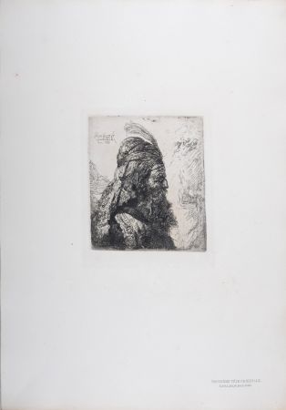 Rotogravure Rembrandt - Troisième tête orientale