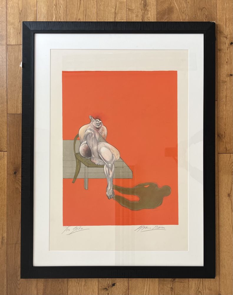 Lithograph Bacon -  Tryptych 1983 (Left panel)