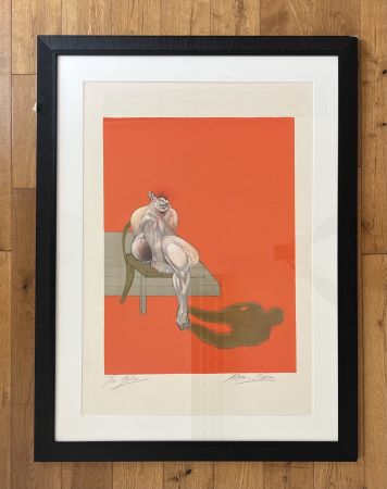 Lithograph Bacon -  Tryptych 1983 (Left panel)