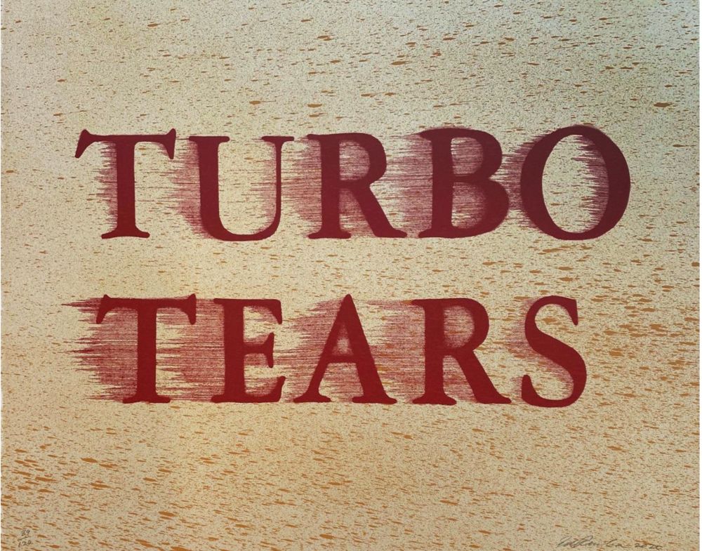 Lithograph Ruscha - Turbo Tears
