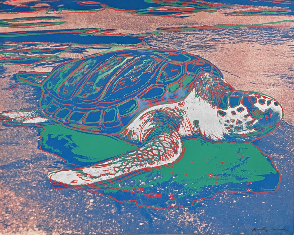 Screenprint Warhol - Turtle