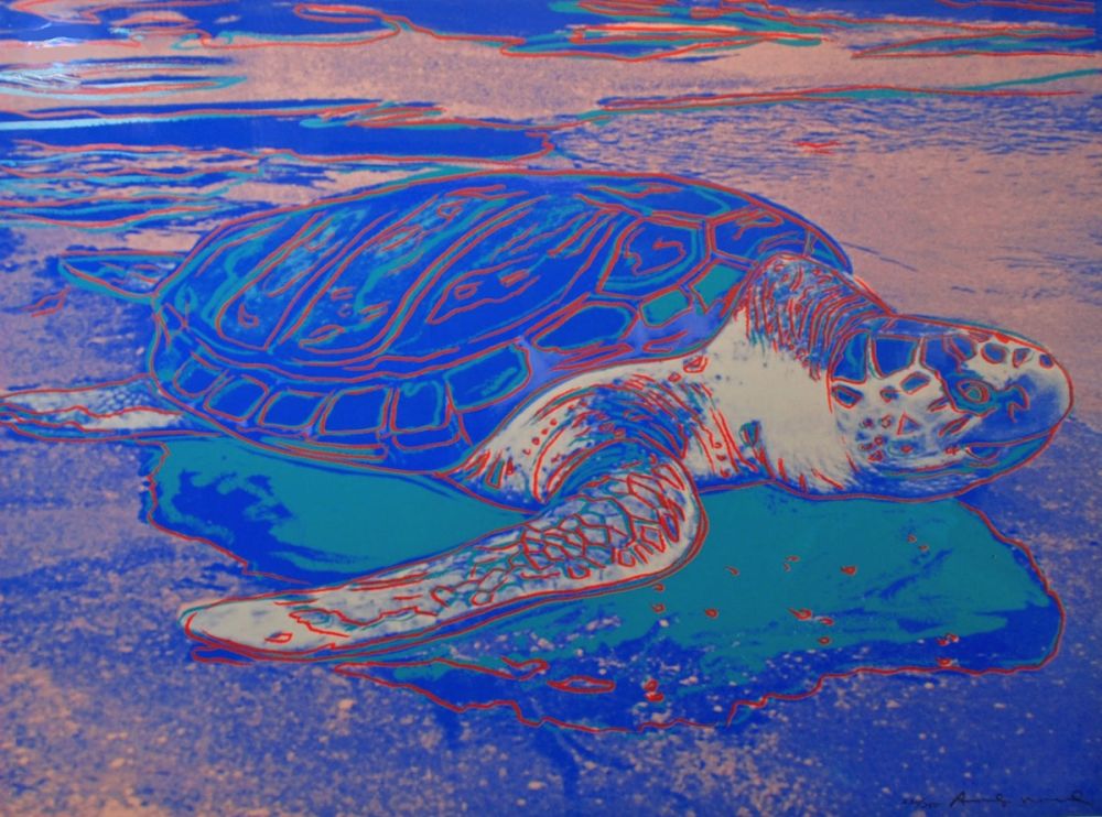 Screenprint Warhol - Turtle 