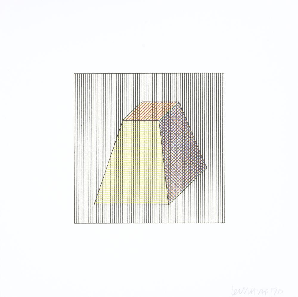 Screenprint Lewitt - Twelve Forms Derived From a Cube 05