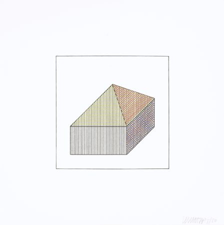 Screenprint Lewitt - Twelve Forms Derived From a Cube 09