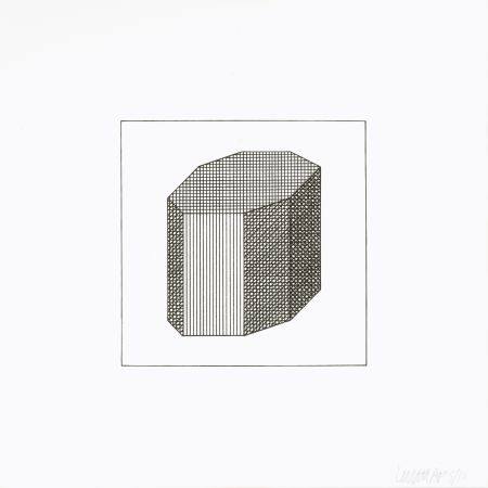Screenprint Lewitt - Twelve Forms Derived From a Cube 12