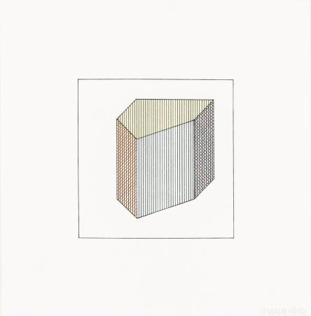 Screenprint Lewitt - Twelve Forms Derived From a Cube 31
