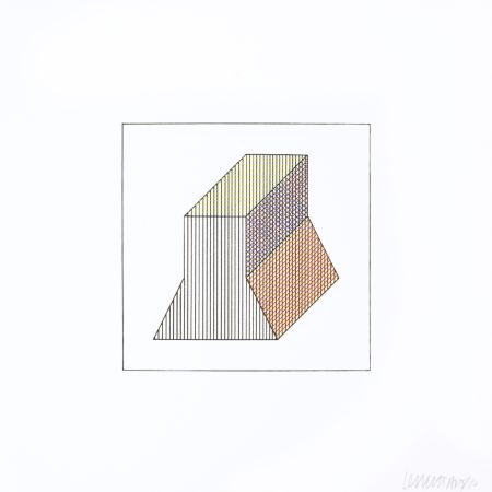 Screenprint Lewitt - Twelve Forms Derived From a Cube 33