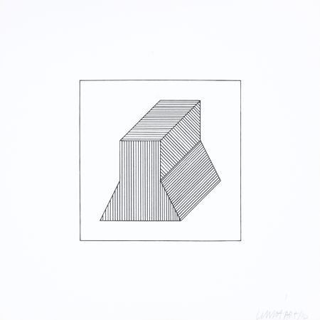 Screenprint Lewitt - Twelve Forms Derived From a Cube 38