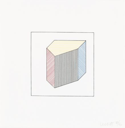 Screenprint Lewitt - Twelve Forms Derived From a Cube 39