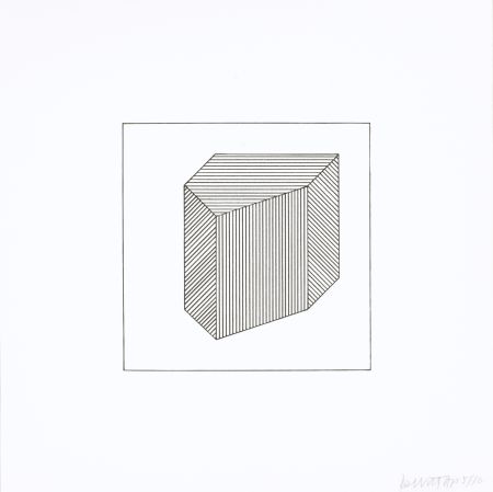 Screenprint Lewitt - Twelve Forms Derived From a Cube 40