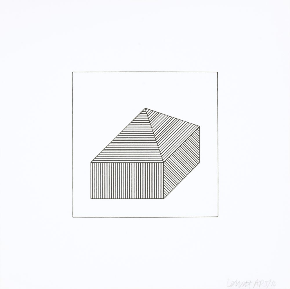 Screenprint Lewitt - Twelve Forms Derived From a Cube 42