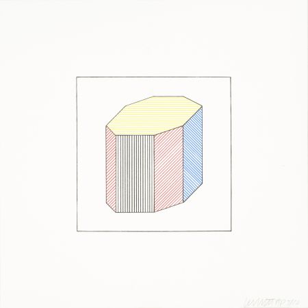 Screenprint Lewitt - Twelve Forms Derived From a Cube 43