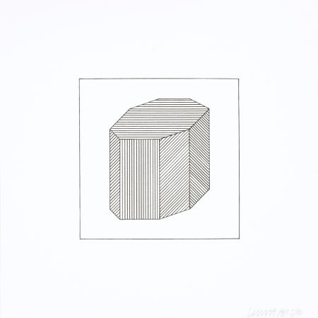 Screenprint Lewitt - Twelve Forms Derived From a Cube 44