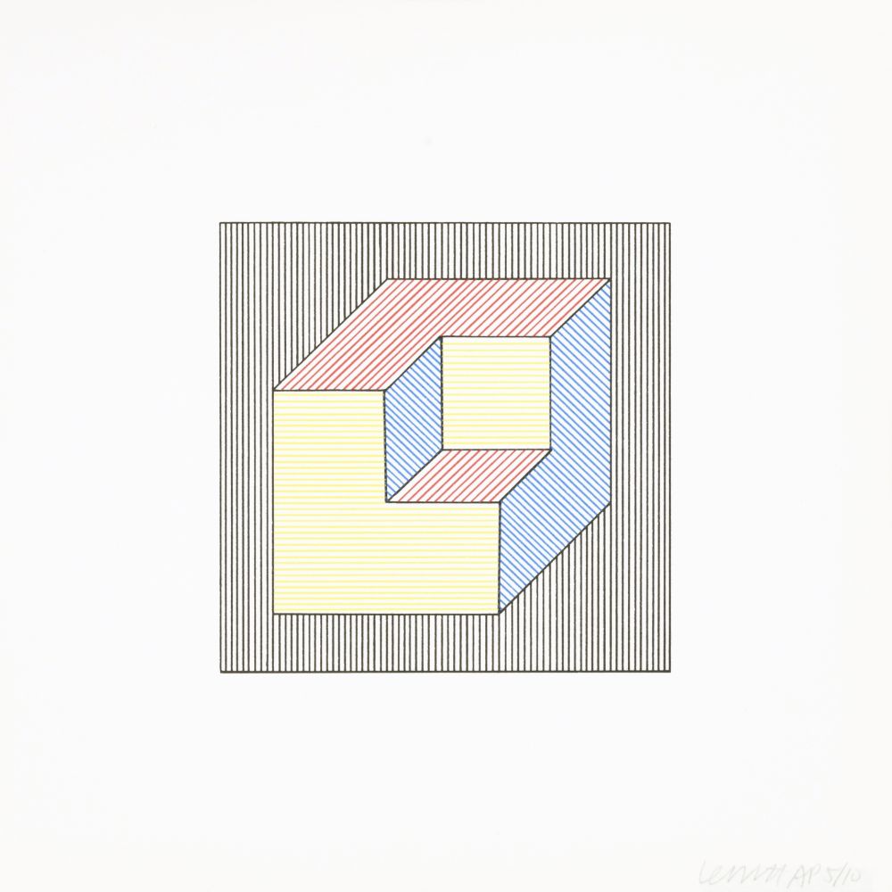 Screenprint Lewitt - Twelve Forms Derived From a Cube 47