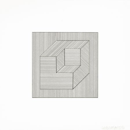 Screenprint Lewitt - Twelve Forms Derived From a Cube 48
