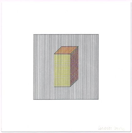 Screenprint Lewitt - Twelve Forms Derived from a Cube (Set of 48) (2)