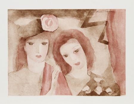 Etching And Aquatint Laurencin - Two Girls