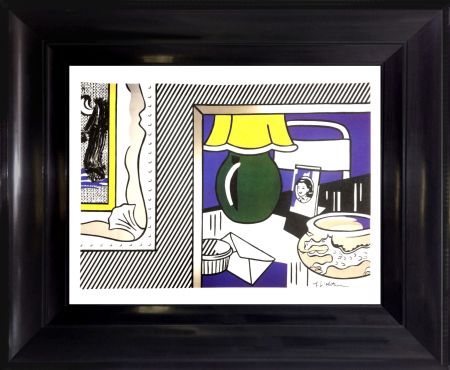 Offset Lichtenstein - Two paintings: Green Lamp