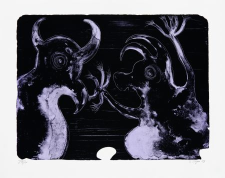 Lithograph Toguo - Two sisters in osmosis