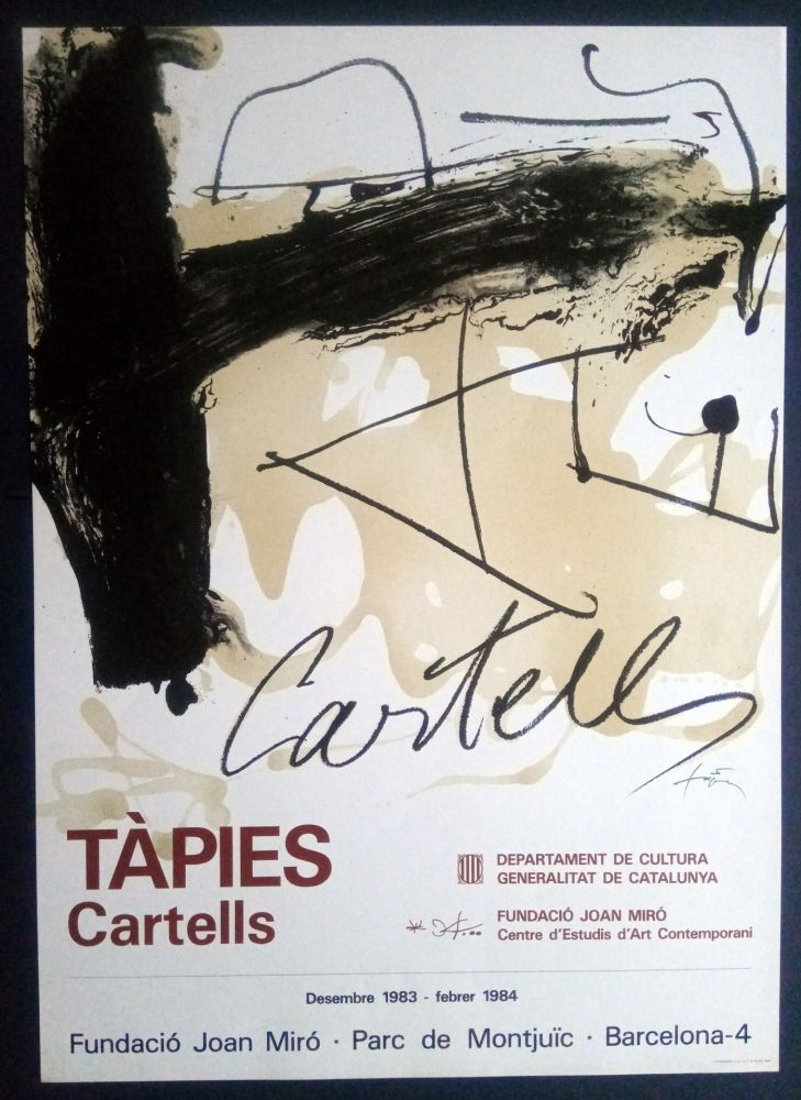 Poster Tàpies - TÀPIES CARTELLS - FUNDACIÓ MIRÓ 1983