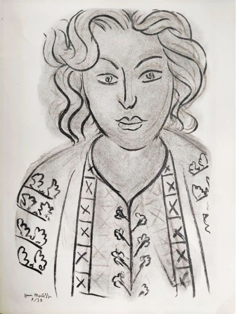 Lithograph Matisse - Tête