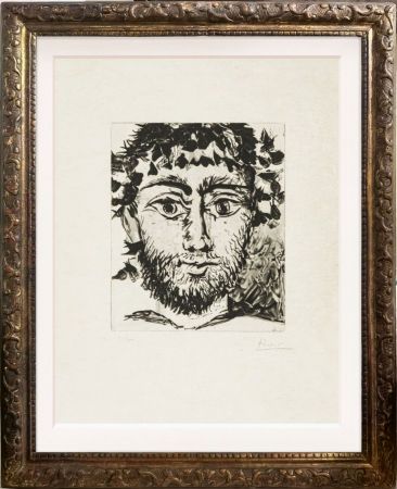 Aquatint Picasso - Tête de faune (after)