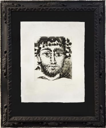 Aquatint Picasso - Tête de faune (after)
