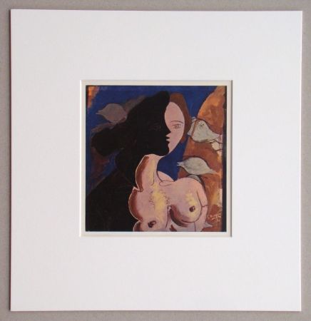 Rotogravure Braque (After) - Tête de femme, 1942