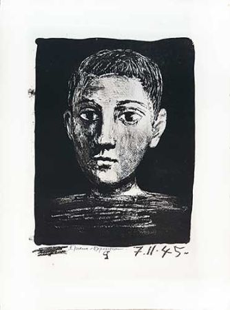 Lithograph Picasso - Tête de jeune garçon