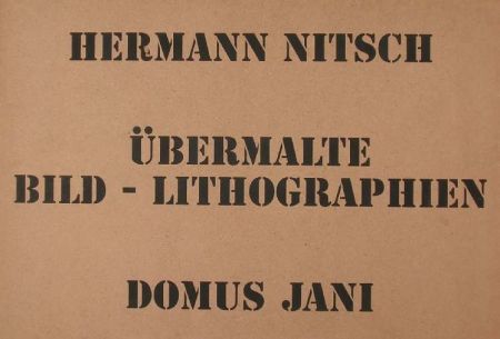 Lithograph Nitsch - UBERMALTE BILD