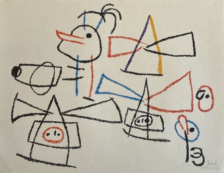 Lithograph Miró - Ubu aux Baleares II