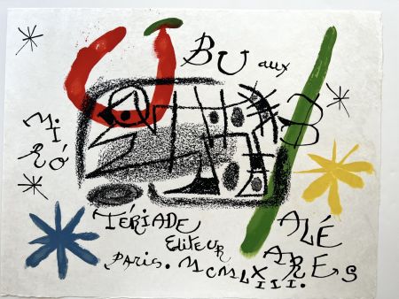 Lithograph Miró - UBU AUX BALÉARES. 19 lithographies originales signées (1971)