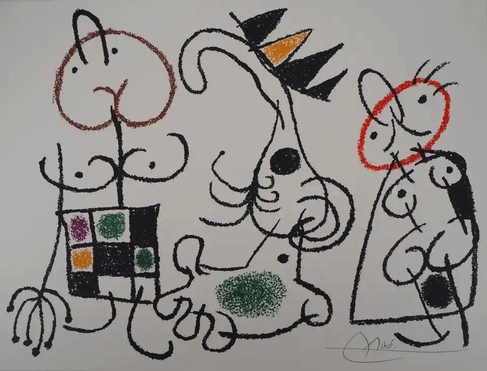 Lithograph Miró - Ubu aux baléares