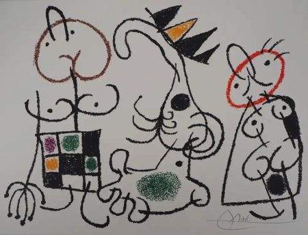 Lithograph Miró - Ubu aux Baléares - Planche 18