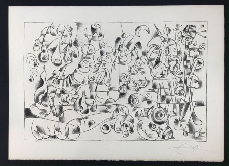 Lithograph Miró -  Ubu Roi (King Ubu ) from 'Suites por Ubu Roi'