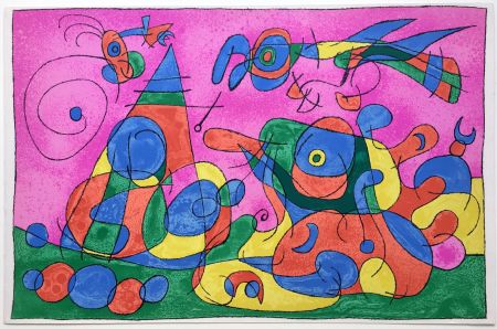 Lithograph Miró - UBU ROI : LA MERE UBU ET LE TZAR (1966).