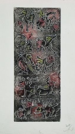 Etching And Aquatint Matta - Ubu Roi (planche 6)