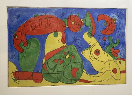 Lithograph Miró - UBU Roi (plate 11)