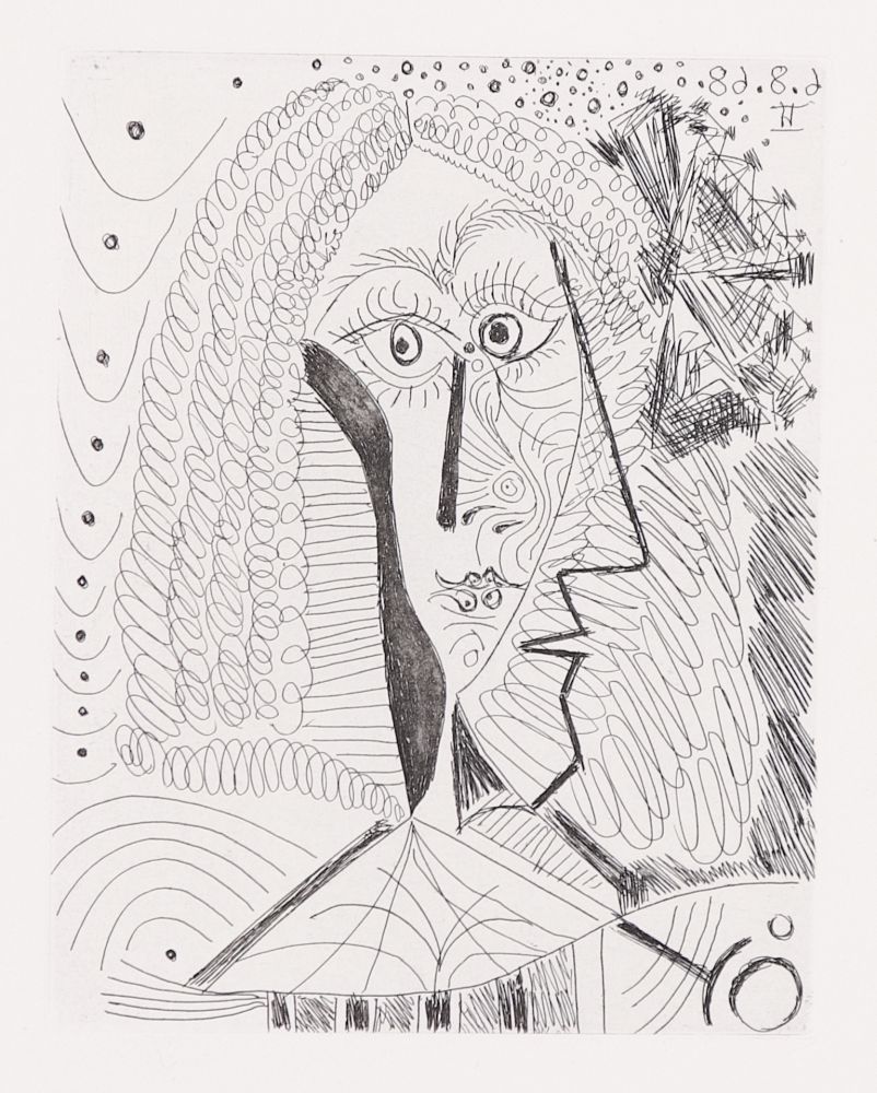 Etching Picasso - Un Portrait