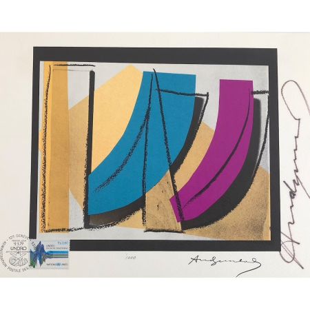 Screenprint Warhol - U.N. Stamp (FS II.185)