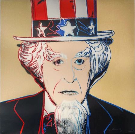 Screenprint Warhol - Uncle Sam, from Myths