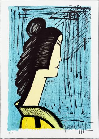 Lithograph Buffet - Une femme japonaise