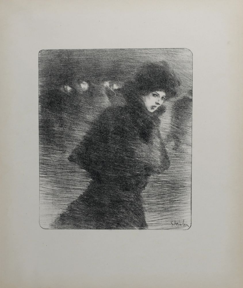 Lithograph Steinlen - Une femme qui passe, 1896